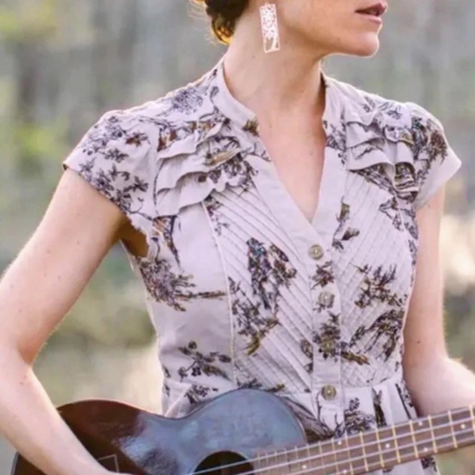 Vestido Maeve Talla 2 Southward Stop Ciervos Bosque Hada Grunge Manga Gorra Oscuro Foto 4 de 4