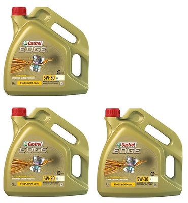 12l Castrol Edge 5W-30 LL Fluid Titanium Longlife Motoröl 15668E ACEA C3