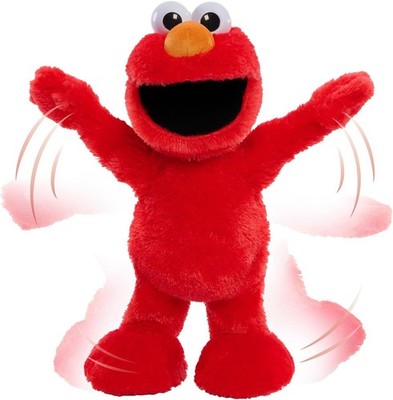 Sesame Street Elmo Slide Singing and Dancing 14-inch Plush, Pretend Large 