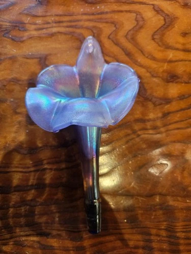 Fenton Amethyst Carnival Glass Epergne Horn Replacement Flower