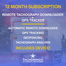 Remote Tachograph Downloader + GPS | 12-Month Device & Subscription Bundle