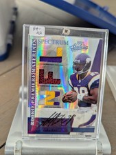 2007 Absolute Memorabilia Rookie Premiere Materials Adrian Peterson Auto /50