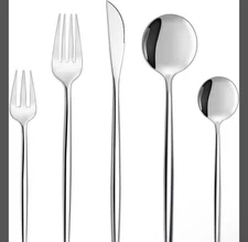 Bestdin Silverware Set, 20-Piece Stainless Steel Flatware set, Tableware