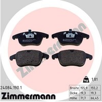 Bremsbelagsatz Scheibenbremse Zimmermann 24084.190.1 FüR Jaguar Type XF XJ XK 1