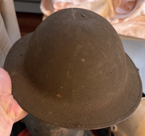 Vintage Military Brodie Helmet Steel WWI WWII Style Combat Helmet Liner