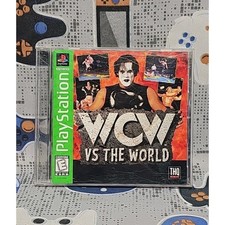 WCW vs. The World (Sony PlayStation 1, 1997, PS1) CLEANED & TESTED