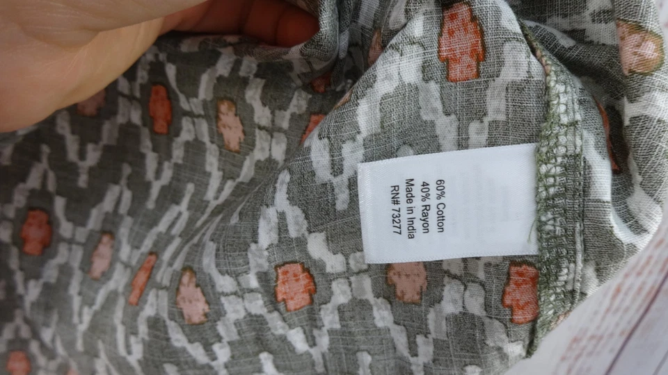 Camiseta sin mangas Sonoma Good for Life para mujer 2X verde/almacenamiento mezcla de algodón cuello redondo Foto 4 de 4