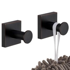 Robe Hooks Oil Rubbed Bronze Bathroom Shower Hook Wall Closet 2 Pack Hardware