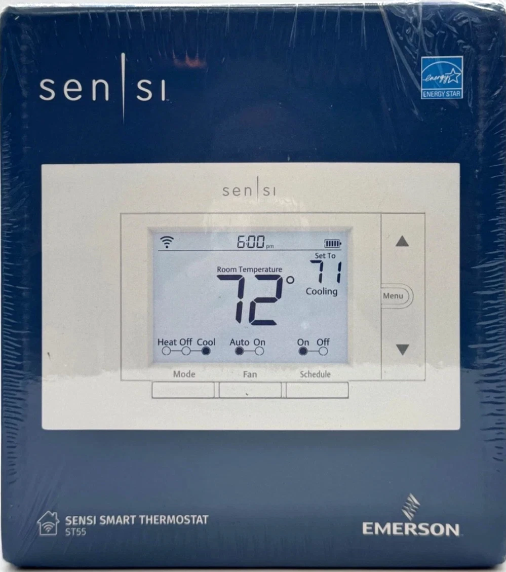 New Sealed Emerson Sensi ST55 Smart Thermostat