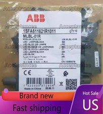 1pcs ABB push button switch lampholder MLBL-01R 24VAC/DC US Free TAX