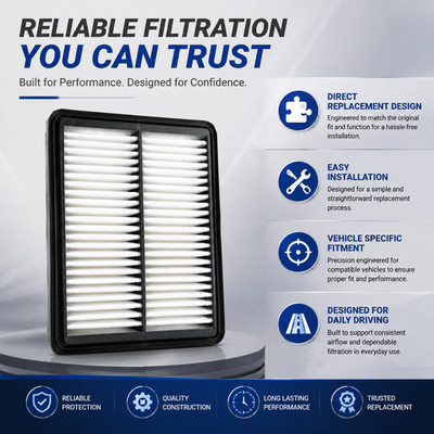 Engine Air Filter For Mazda 3 CX-30 CX-5 CX-50 2019-2026 Replacement Air Filter