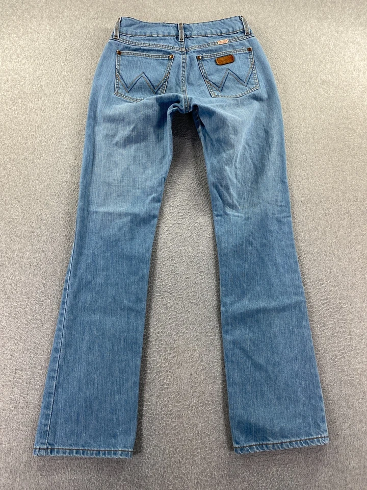 Wrangler Premium Patch Low Rise Bootcut Jeans Womens 3/4 x 34 Western Rodeo - Image 2 of 4