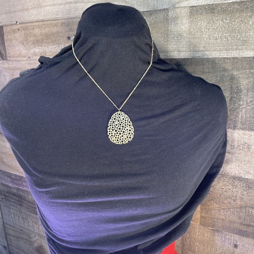 Canadian Design Gold Plated Interlink Chain with Disc Pendant