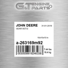 A-263169M92 GEAR SET/2 fits JOHN DEERE (New Aftermarket Open Box)