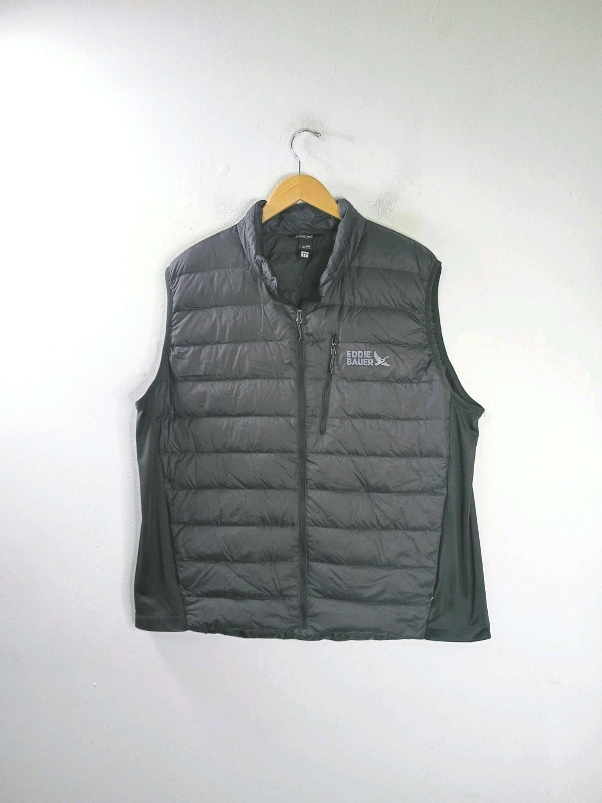 Eddie Bauer 550 Down Puffer Vest Dark Grey Men's 2XL