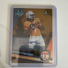 2023 Bowman University Chrome Joe Milton III Auto 1st Bowman /50 Tennessee #148