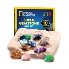 National Geographic Gemstone Dig Kit Dig Up 10 Real Gemstones... FAST US