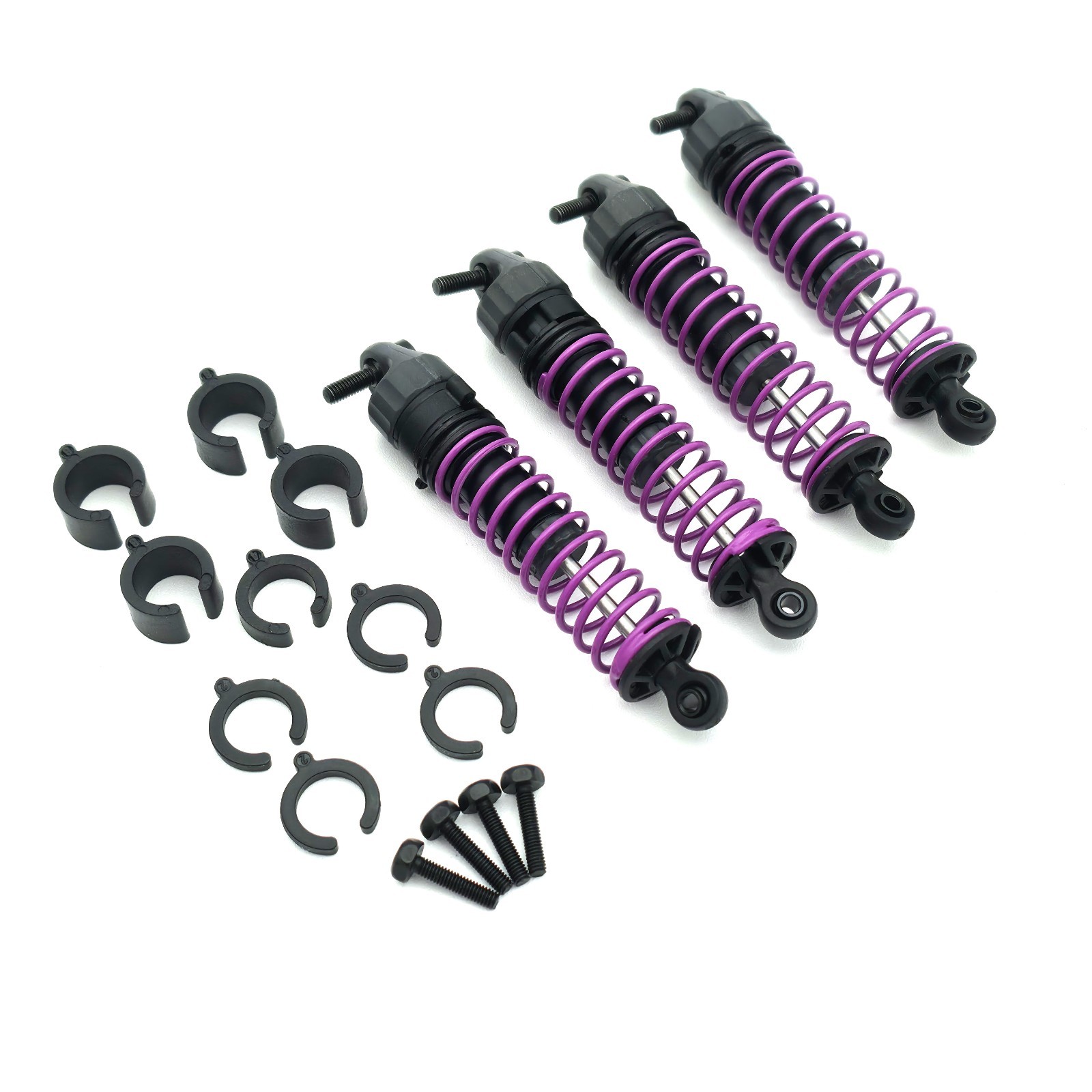 ARRMA GROM Quake, Gorgon - Shock Absorber Set ARA-2591 & PURPLE springs ARA-2896