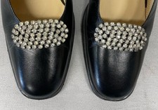 Mid Century Musi rhinestone shoe clips. No missing rhinestones 