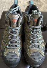 Merrell Womens Moab Vortex MID Waterproof Hiking Work Boot Steel Toe Sz 8.5