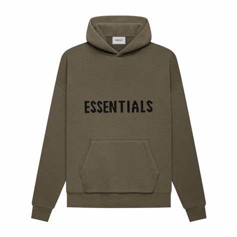 God Essentials Knit Pullover Hoodie Sz 