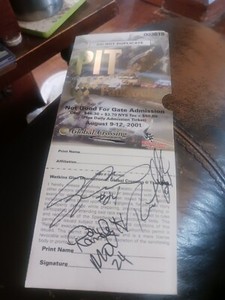 Aug 9 -12 2001  Pit Paddock Pass Global Crossing Watkins Glen  