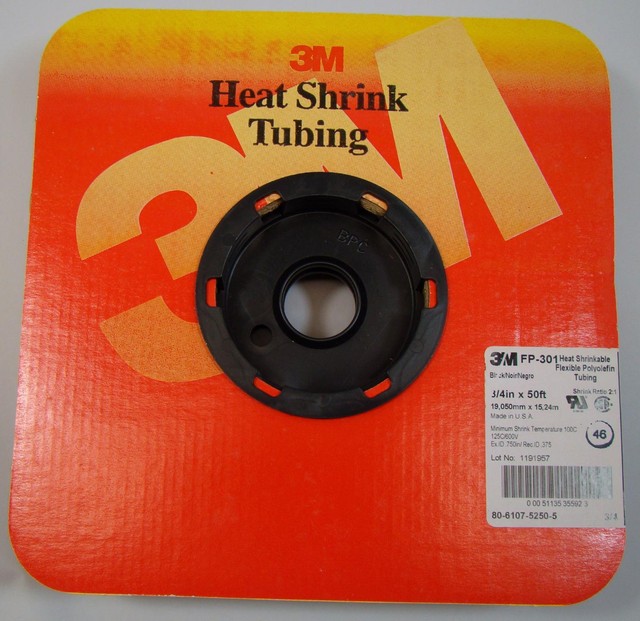 Heat Cool Shrink Tubing 3m Fp 301 Heat Shrink Tubing Tube 3 4 X 50 Flexible Polyolefin 80 6107 5140 5 Business Industrial
