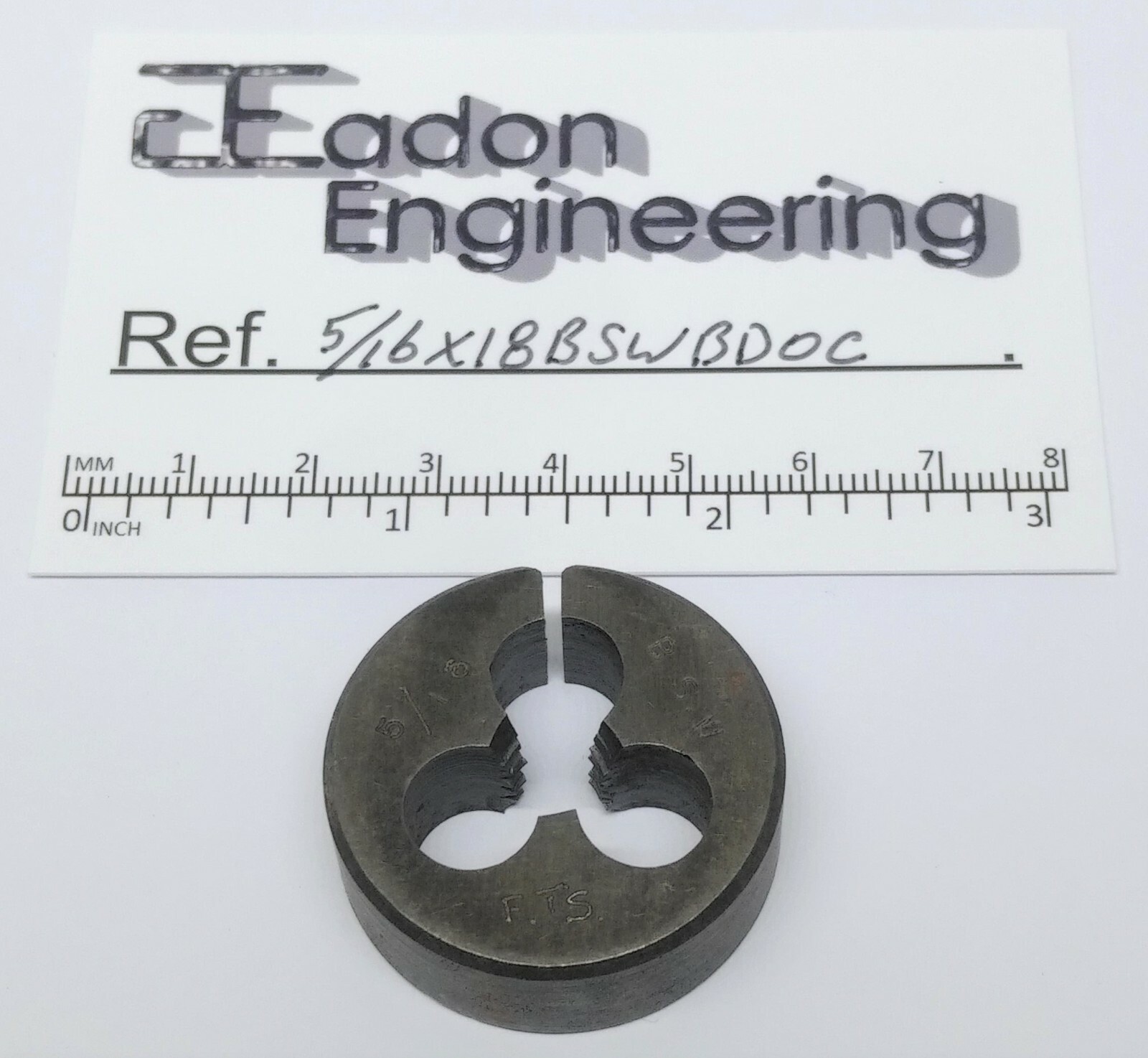 5/16" x 18TPI BSW (British Standard Whitworth) Button Die, HSS. By top brands. - Picture 6 of 12