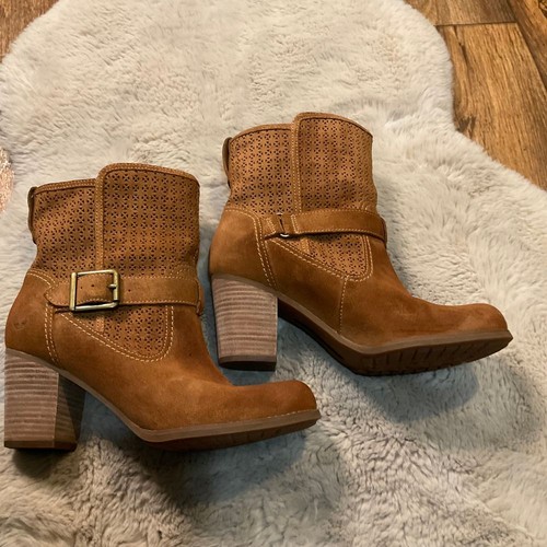Timberland Botas de Tacón Talla 9 Earthkeepers Hebilla al Tobillo Tostado Tacón Bloque - Imagen 3 de 12