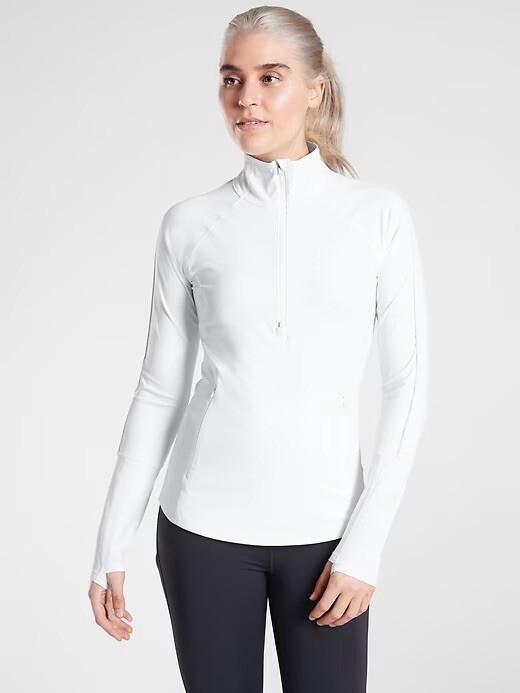 Athleta Eclipse Half Zip Pullover Size Large Refl… - image 2