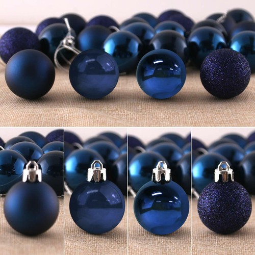 Christmas Hang Balls Xmas Tree Ornaments Hanging Ball Shatterproof 24 Pack New - Bild 139 von 343