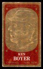 1965 Topps Embossed Baseball #47 Ken Boyer GD