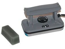 Ski Snowboard Wax Iron Waxing Iron Textured Dimpled plate 2025 Gray black wax