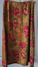 Vintage Chaus floral, lined, maxi skirt, peanut brown, size 12