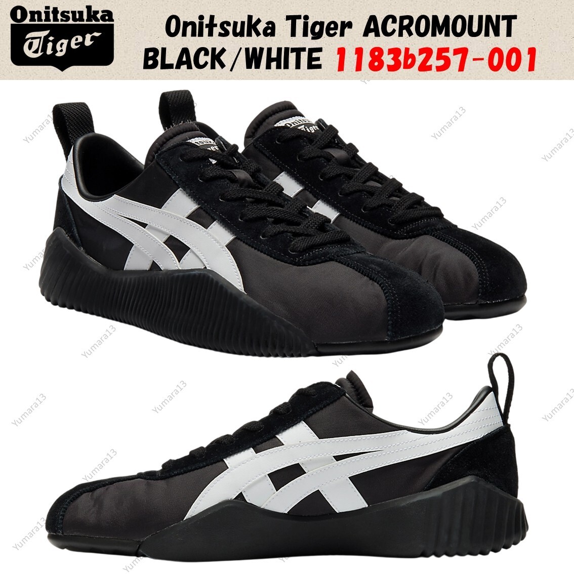 ◆onitsuka tiger◆ Acromount 1183B257_001 1183B257-001 Onitsuka Tiger Acromount Black White (Men's) | eBay