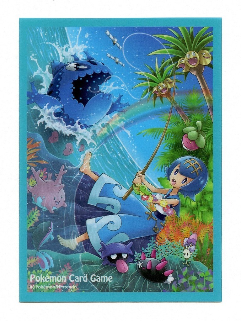 Lana & Wishiwashi Individual Card Sleeve Pokemon Center Japan Original