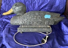 HG0083 Vtg Flambeau Plastic Duck Decoy Black Male 1988 Made in U.S.A. 15.5"