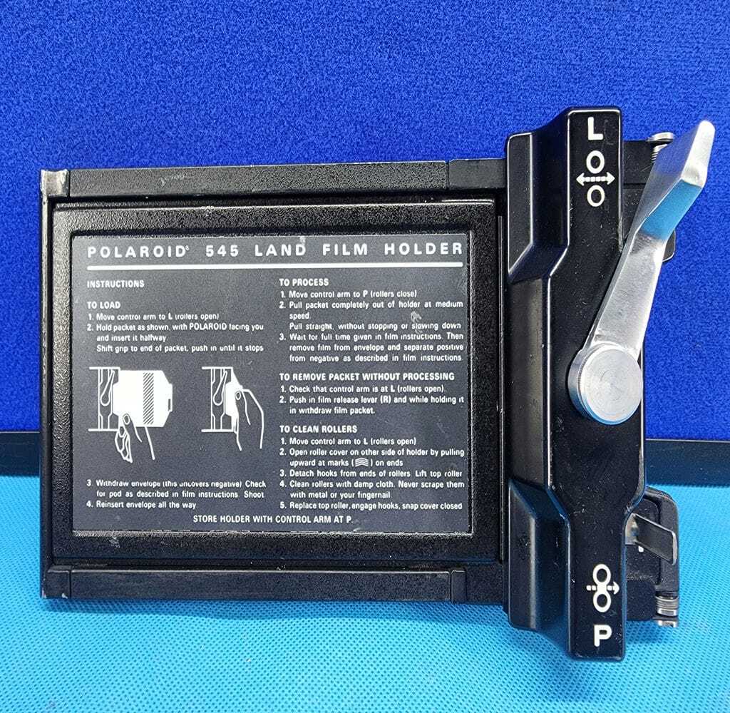 Polaroid 545 Land Film Holder - 4x5 Vintage Film Back | eBay
