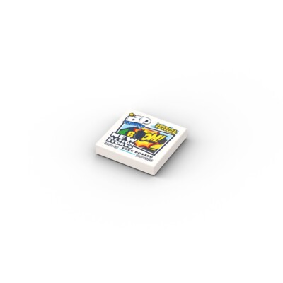 Comic Book   Custom printed original LEGO  brick tile /22037
