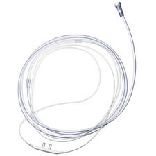 Basic Adult Nasal Oxygen Cannula with Curved Tip 7' Crush Resistant Tubing