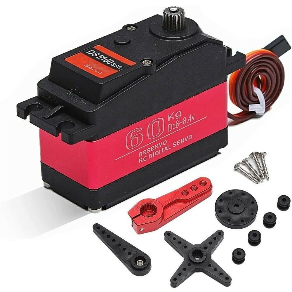 60kg Metal Gear Digital Steering Servo For Axial SCX6 1/6 RC Car Parts 6-8.4v