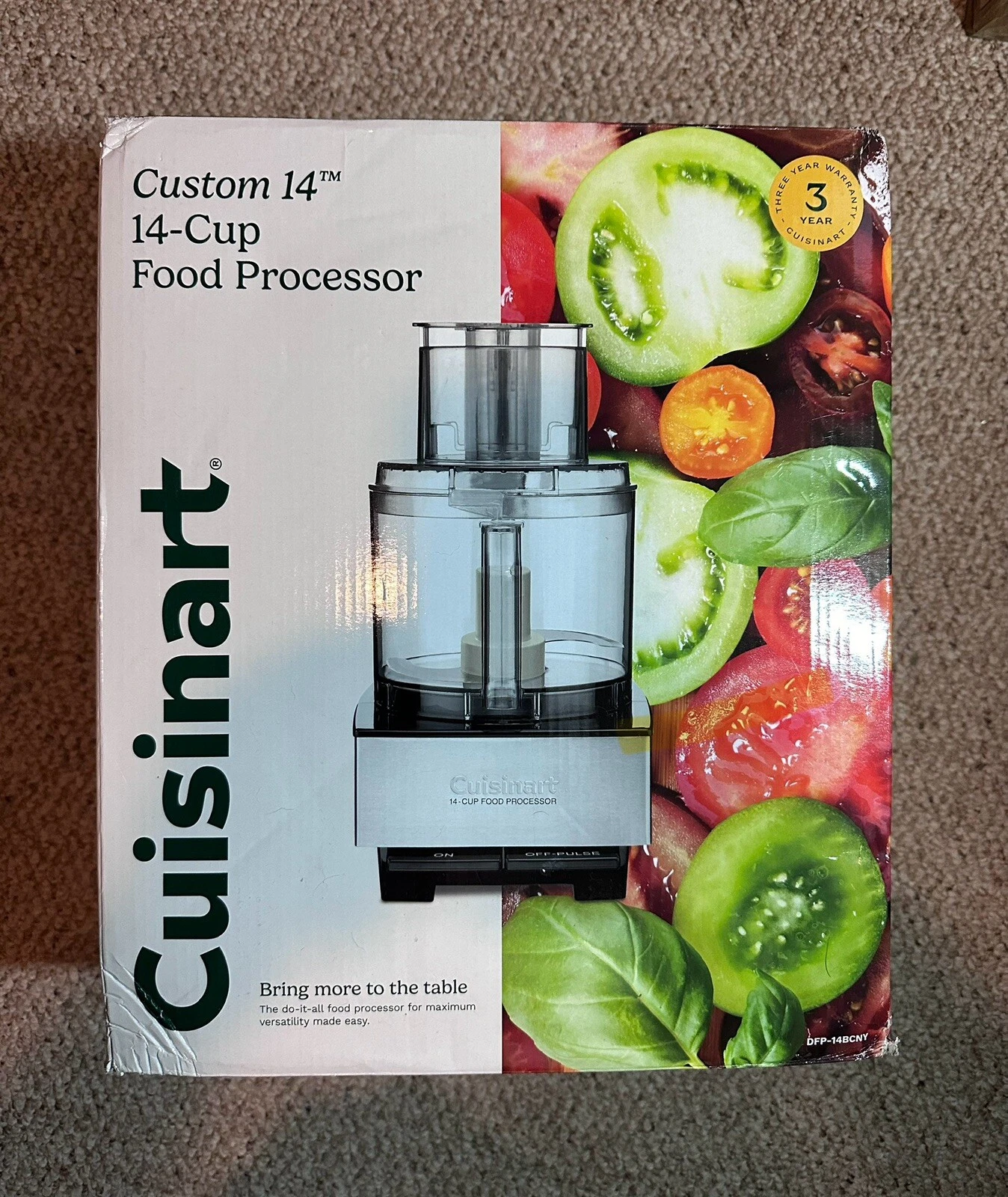 Cuisinart Custom 14-Cup Food Processor, Brushed Stainless, DFP-14BCNY, Brand New
Opens in a new wind