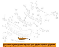 FORD OEM 17-18 Fusion Bumper Components-Side Trim HS7Z17B814AA