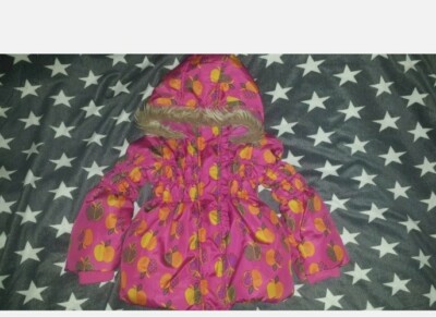St.Bernard for Dunnes Jacke Mantel Mädchen Gr. 86 /92 Apfel Motiv Winterjacke