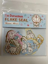 DAISO I,m Doraemon Sticker Flake Seal 10Designs 40pcs Japan DAISO Limited