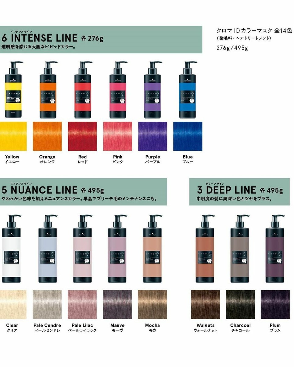 Schwarzkopf CHROMA ID ボンディングカラーマスク 8本セット Schwarzkopf CHROMA ID ボンディングカラーマスク 8本セット