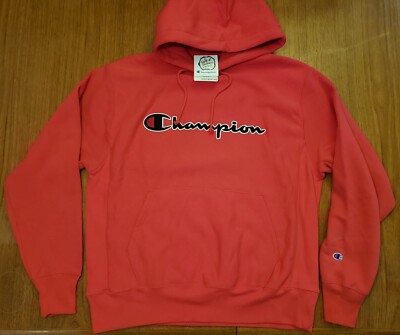 NWT Champion Reverse Weave Sweatshirt Hoodie L Team Red