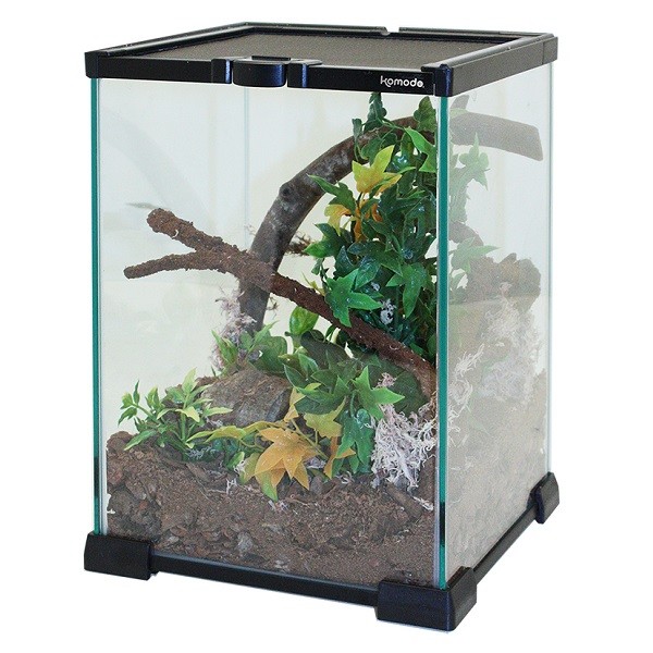 Komodo Glass Nano Habitat Small Reptile Vivarium Stackable Spider