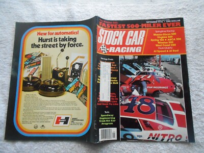 STOCK CAR RACING Magazine- SEPTEMBER,1976-THE WINSTON 500:FASTEST 500-MILER EVER
