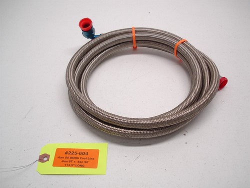 NASCAR BMRS -6an / -8an SS BRAIDED FUEL LINE / RETURN HOSE 113.5" LONG 9'-5.5" 4